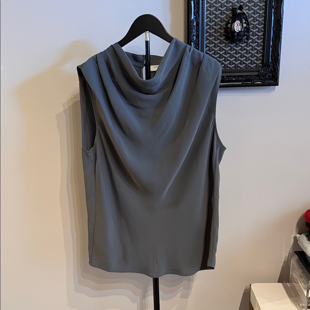 Aritzia Charcoal Sleeveless Blouse